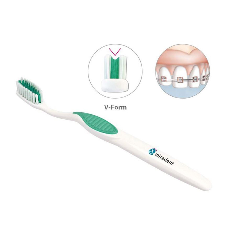 Miradent carebrush ortho v-vorm tandenborstel