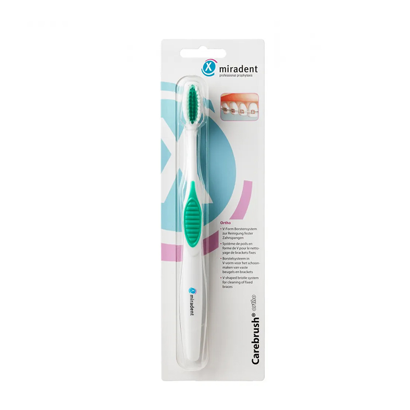 Miradent carebrush ortho v-vorm voor o.a. beugels