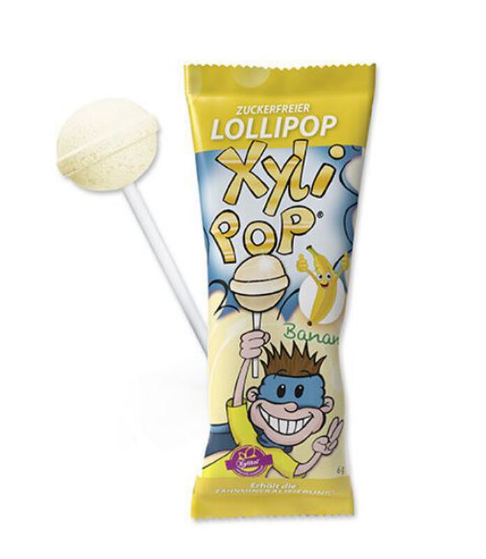 Xylipop suikervrije lollies banaan / bonbonniere