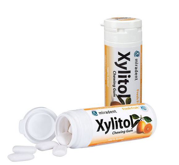 Xylitol kauwgom busje vruchten