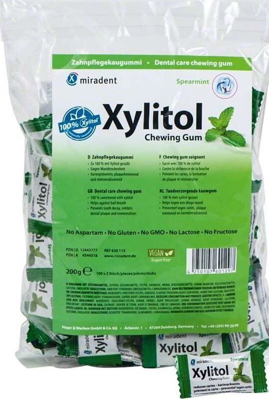 Xylitol kauwgom spearmint indiv.verpakt