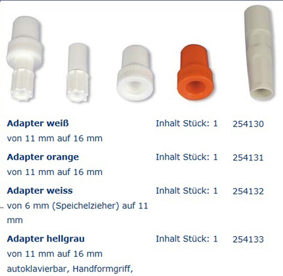 Mirasuc adapter 11 tot 16mm wit