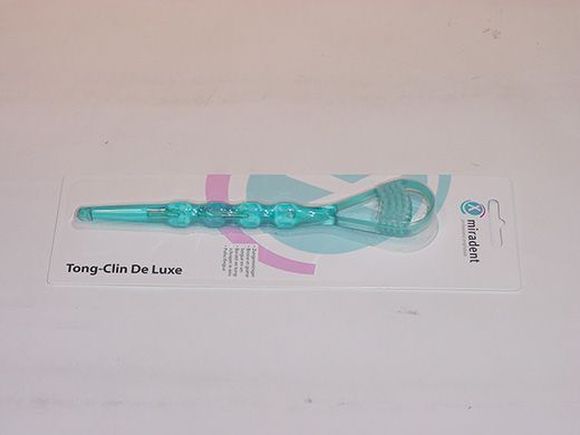 Tong-clin de luxe tongschraper blauw