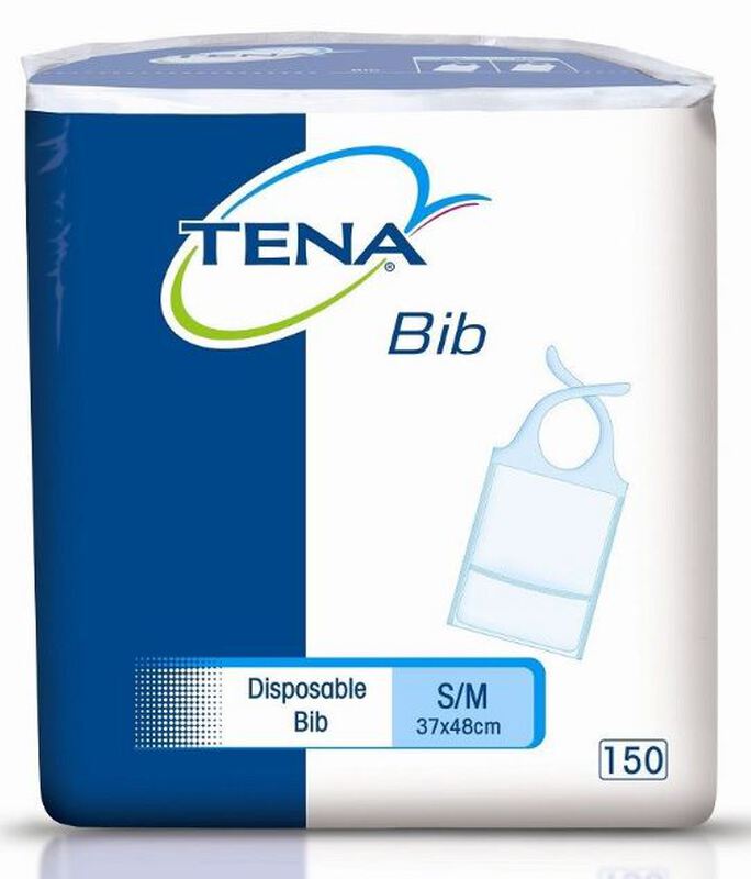 Tena bib medium buidelslabben 2-l 37x48cm