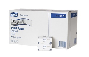 tork premium zacht gevouwen toiletpapier 2l (t3)