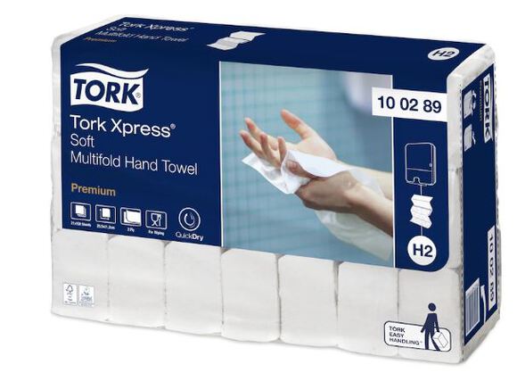 Tork xpress zachte multifold handdoek 2l 21,2x25cm