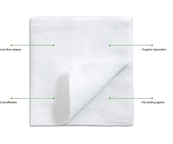 Gaascompressen non woven mesoft 5x5cm 4-lagen