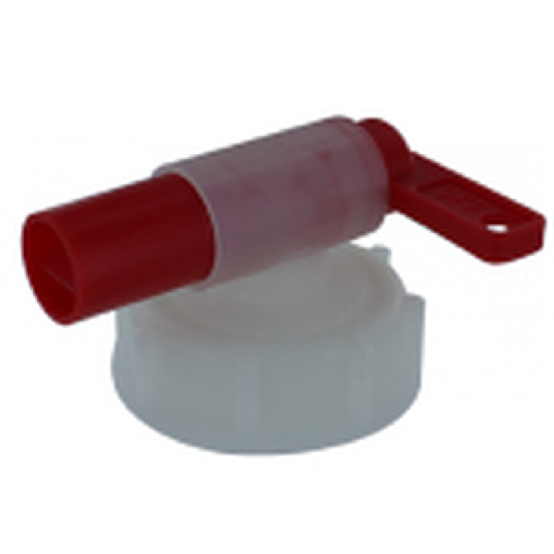 Kraantje groot voor jerrycan (din51) rood/naturel