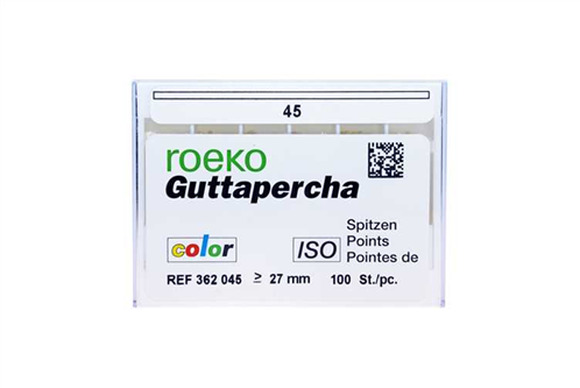 Roeko gutta percha points color coded 45