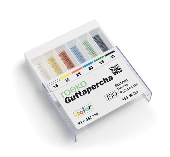 Roeko gutta percha points color coded 15/40