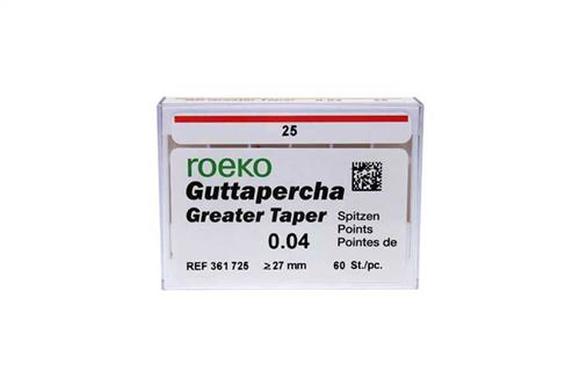 Roeko gutta percha greater taper 04 25