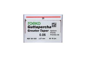 roeko gutta percha greater taper 06 25