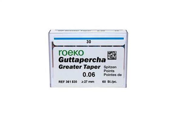 Roeko gutta percha greater taper 06 30