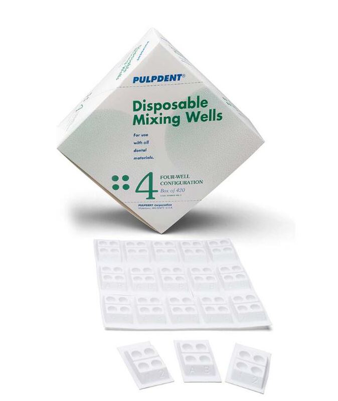 Pulpdent mixing wells 4-vaks