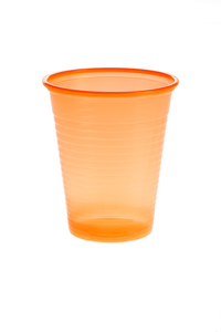 plastic bekertjes oranje 180ml 100st