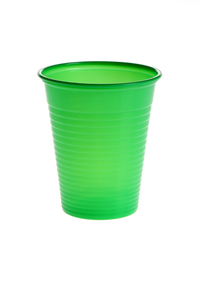 plastic bekertjes groen/opaque 180ml 100st