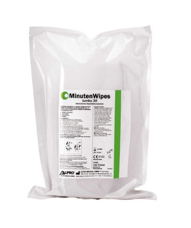 Minutenwipes 30 jumbo 21x26cm refillverp.