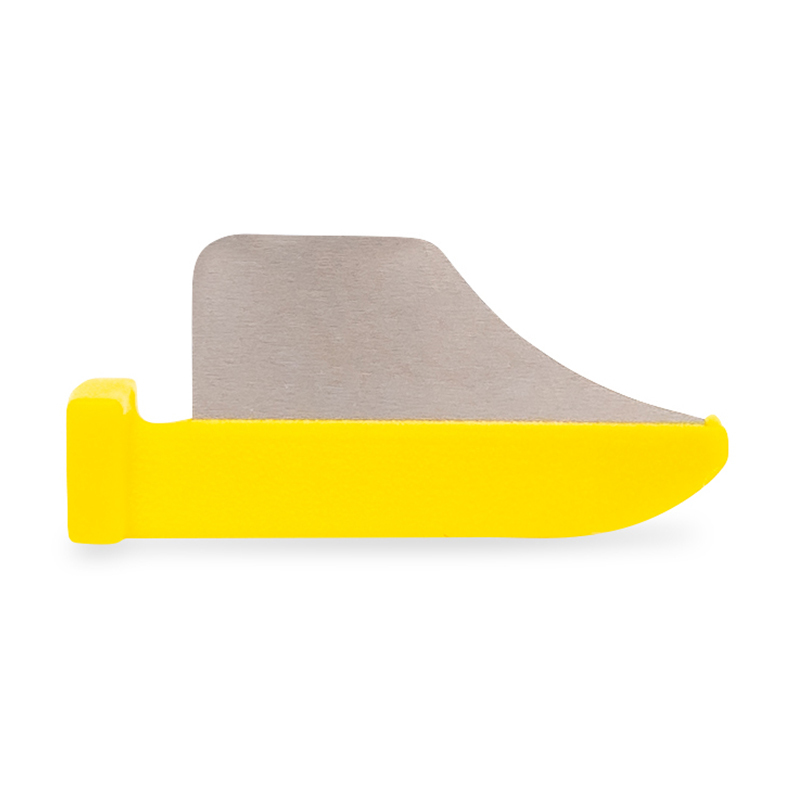 Fenderwedge wiggen large geel