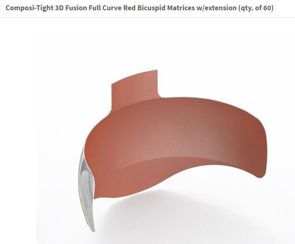 Composi-tight 3d fusion full curve red bicuspid