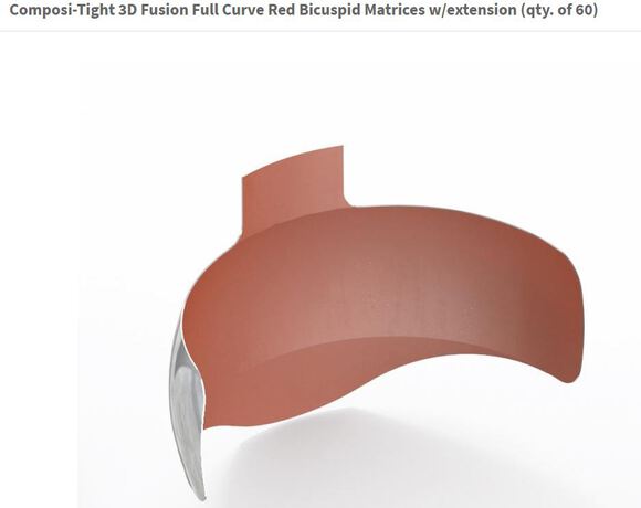 Composi-tight 3d fusion full curve red bicuspid