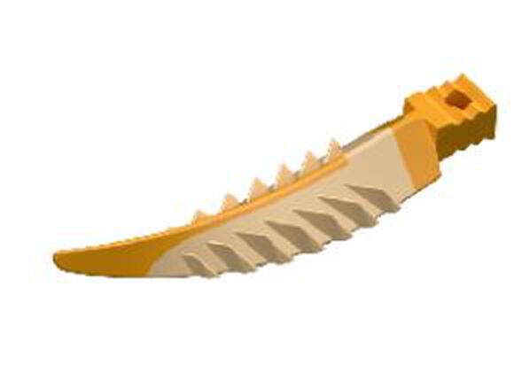 Strata-g wiggen medium oranje