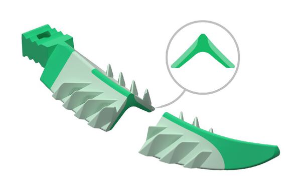 Strata-g wiggen large groen