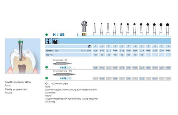 Komet diamantboren h1se 204 016 ra