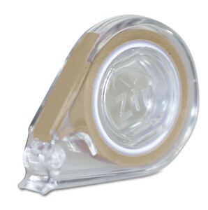 zirc e-z id tape beige rol met dispenser