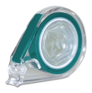 zirc e-z id tape turquoise rol met dispenser