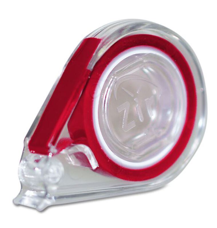 Zirc e-z id tape rood rol met dispenser