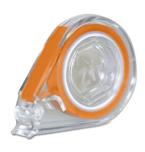 zirc e-z id tape neon oranje rol met dispenser