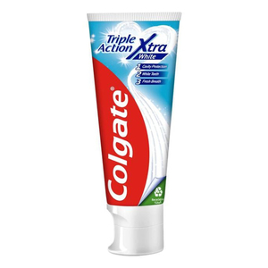 colgate tandpasta triple action whitening