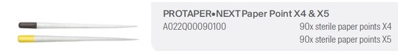 Protaper next paper points x4-x5 a022q