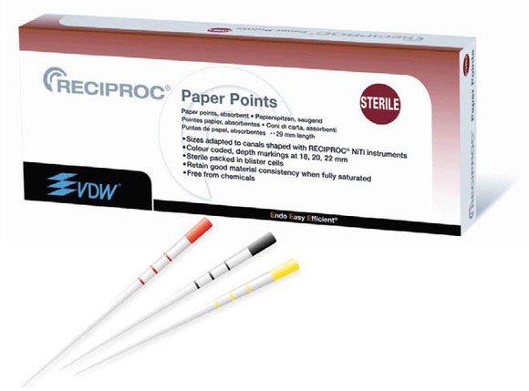 Vdw reciproc paper points 29mm/r25 steriel