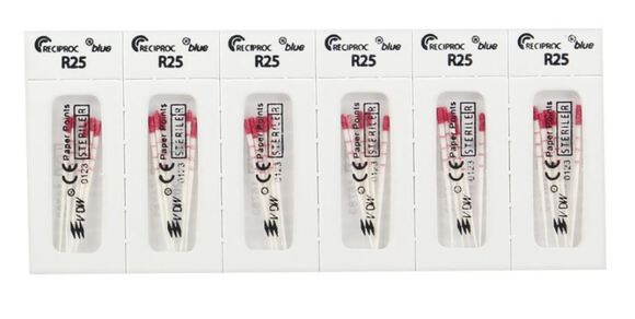 Vdw reciproc blue paper points r25 (rood) 29mm