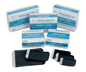 pegasus surgi safe barrier envelops size 1 - 100 st tbv intra-oral phosph.pl.