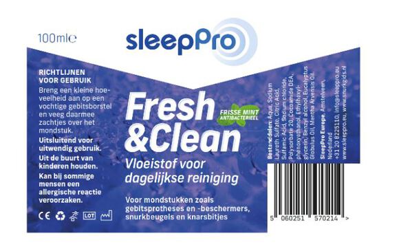 Sleeppro fresh & clean dagelijkse reinigingsgel