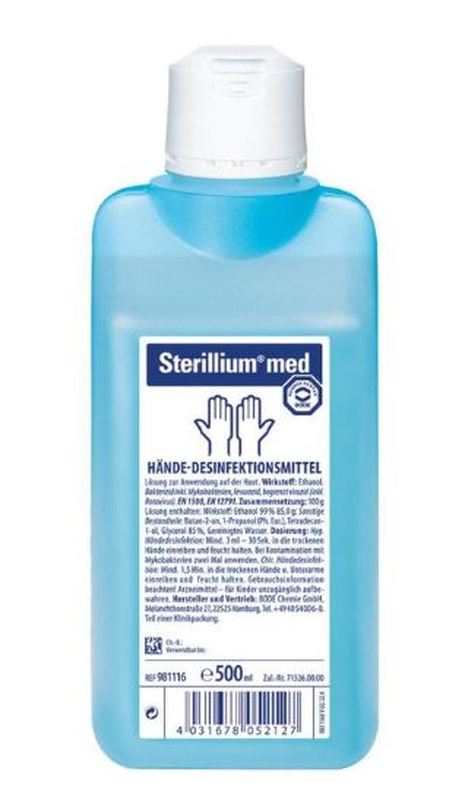 Sterillium med handdesinfectie