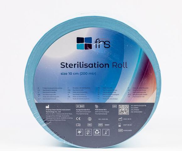 Fhs sterilisatiefolie op rol 10cmx200m