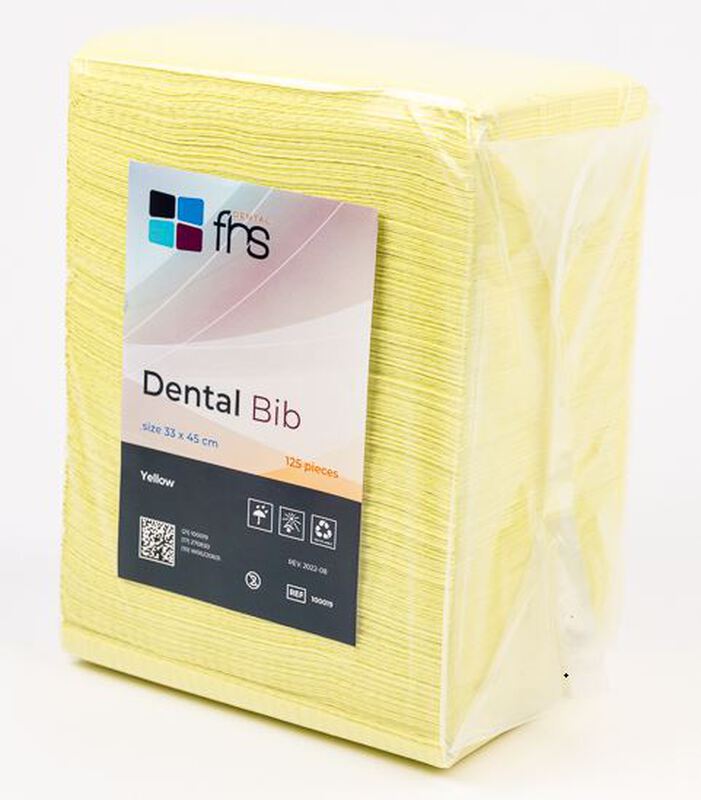 Fhs patienten servetten 33x45cm geel