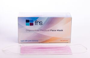 fhs mondmaskers type iir elastiek roze