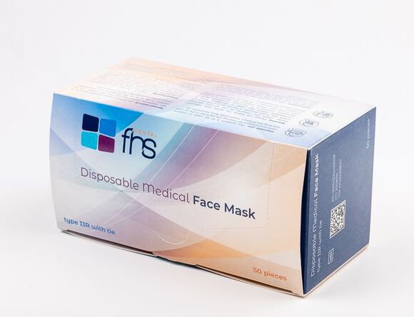 Fhs mondmaskers type iir met koord roze