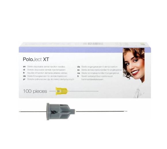 Poloject xt injectienaalden 27g kort 25x0,4mm gr