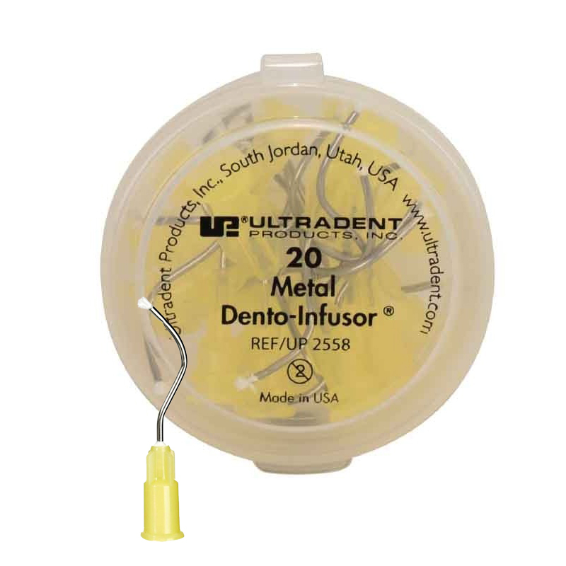 Metal dento infusor tips