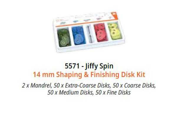 Jiffy spin disk starter kit 14mm