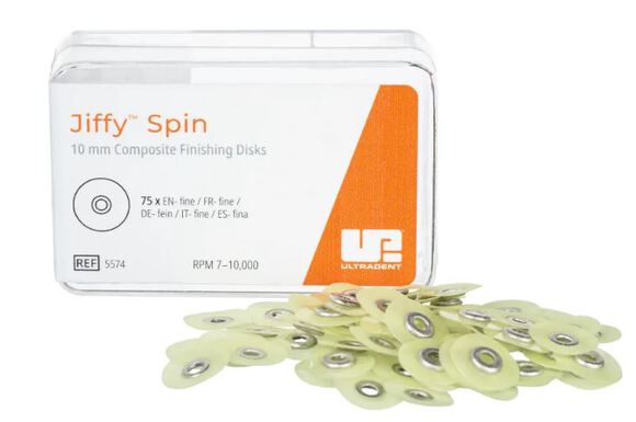 Jiffy spin disk fine 10mm geel
