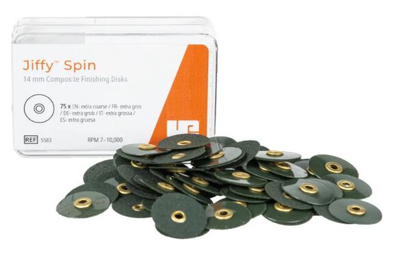 Jiffy spin disk extra grof 14mm groen