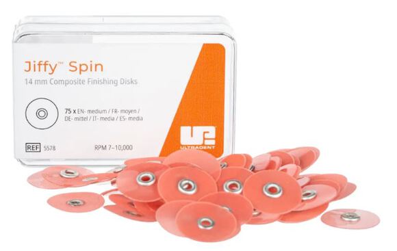 Jiffy spin disk medium 14mm rood