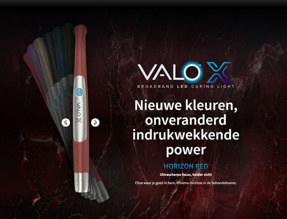 Ultradent valo x led curing light horizon red