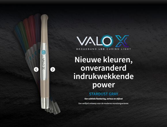 Ultradent valo x led curing light stardust gray